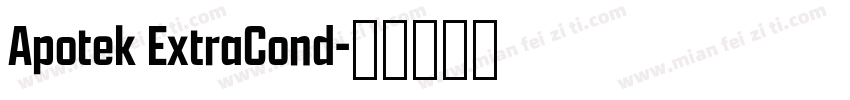 Apotek ExtraCond字体转换